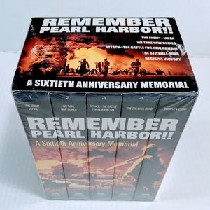 Remember Pearl Harbor VHS 5 Tape Box Set 427 Min